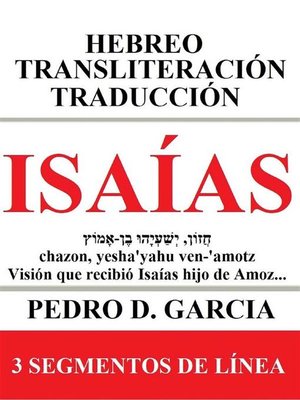 Isaías--Hebreo Transliteración Traducción - ebook